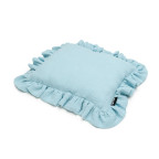 T-TOMI Muslin pillow with ruffles Blue