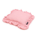 T-TOMI Muslin pillow with ruffles Pink