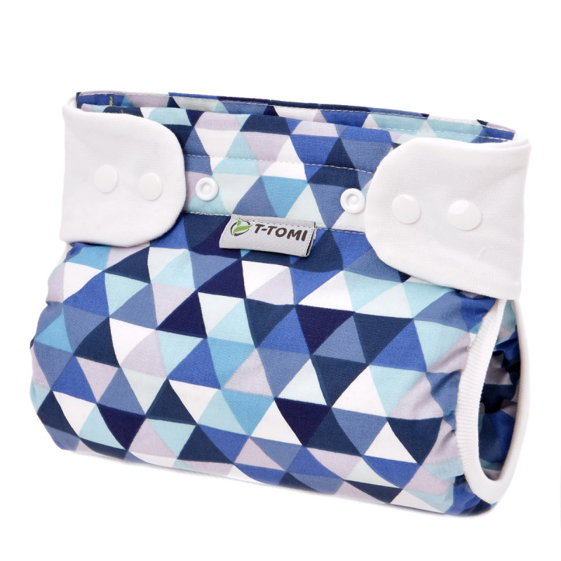 T-TOMI Ortopedical abduction pants - snaps Blue triangles (3-6kg)