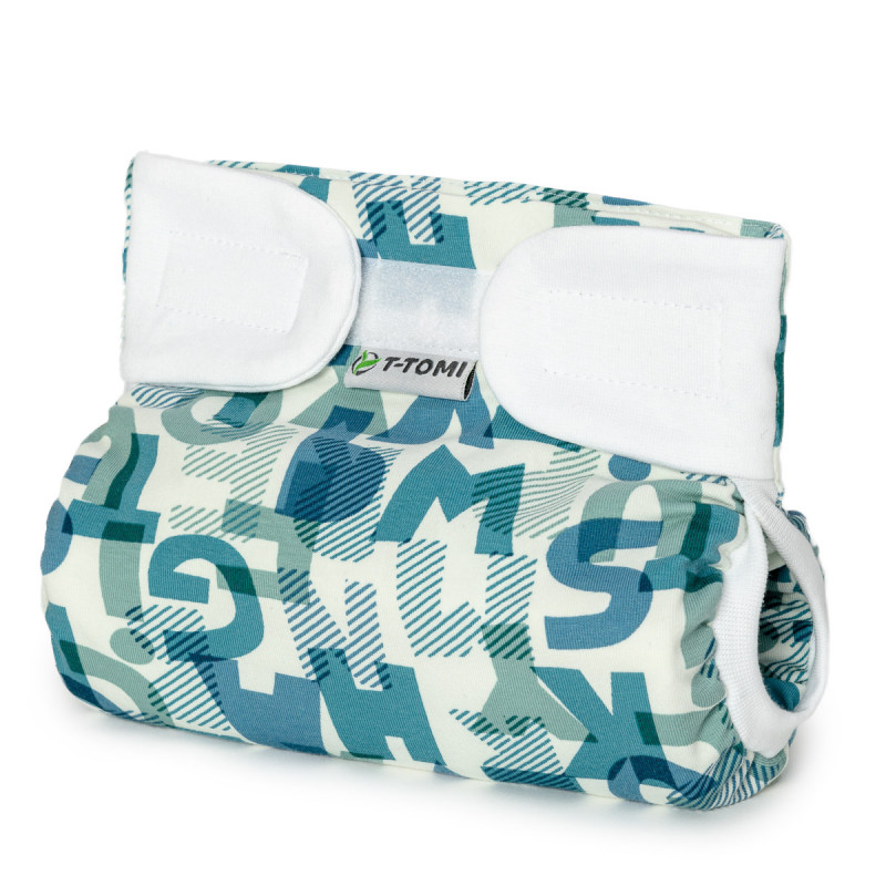 T-TOMI Ortopedical abduction pants - velcro Green alphabet (5-9kg)