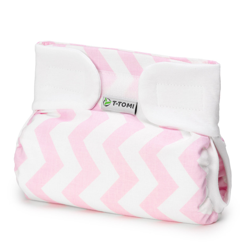 T-TOMI Ortopedical abduction pants - velcro Pink zig-zag (3-6kg)