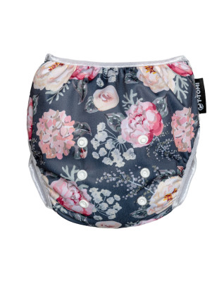 T-TOMI Swim pants Grey flowers