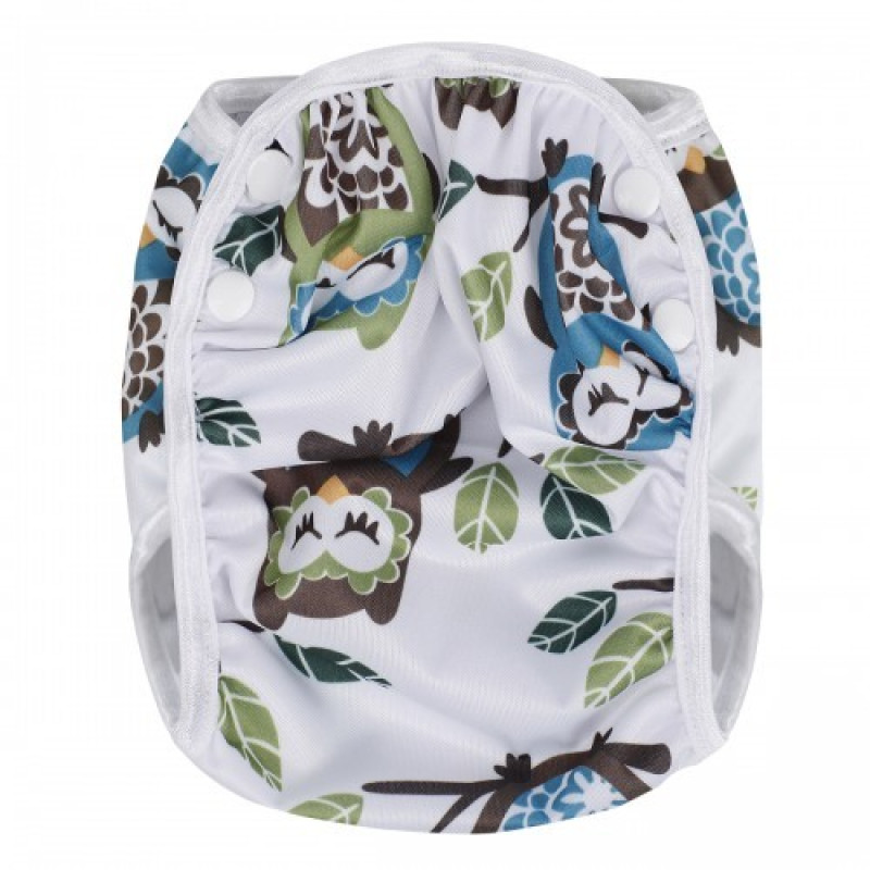 T-TOMI Swim pants White owl