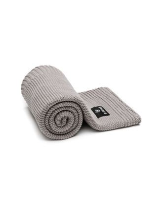 T-TOMI Knitted blanket Grey waves