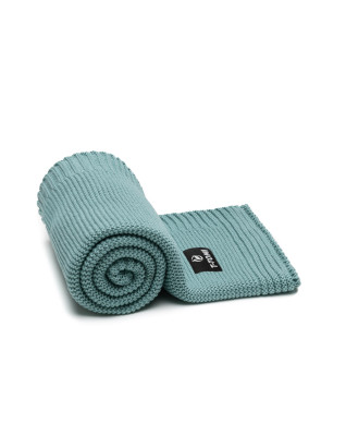 T-TOMI Knitted blanket Mint waves