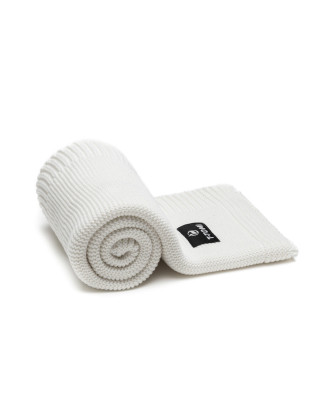 T-TOMI Knitted blanket White waves