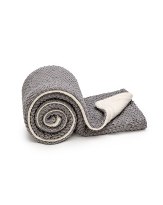 T-TOMI Knitted blanket WARM Cloud grey