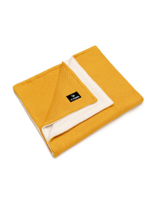 T-TOMI Knitted blanket WARM Mustard waves