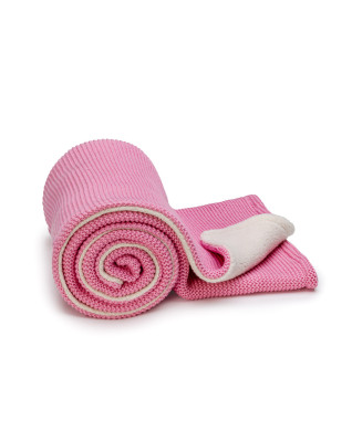 T-TOMI Knitted blanket WARM Pink waves