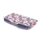 T-TOMI Winter handmuff Grey flowers