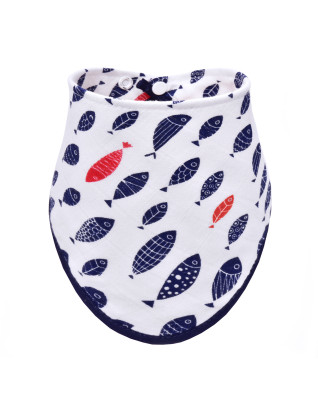 T-TOMI Bamboo bib Fish