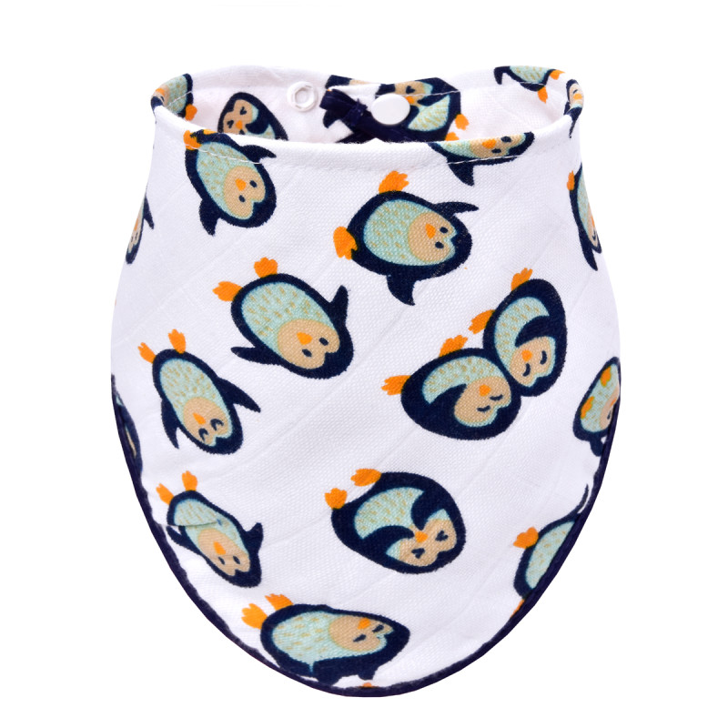 T-TOMI Bamboo bib Penguins