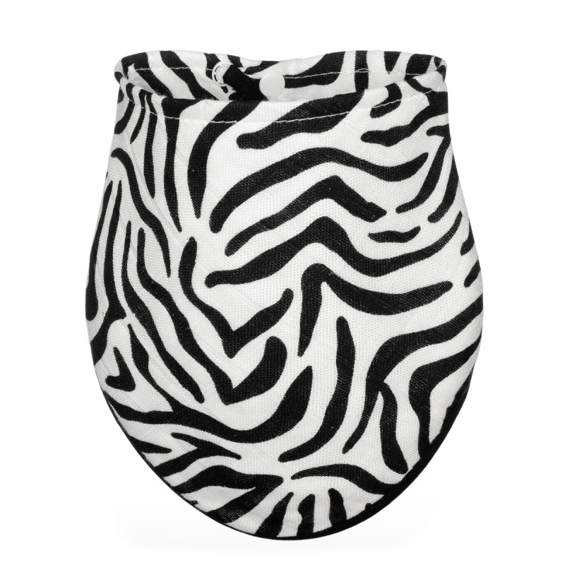 T-TOMI Bamboo bib Zebra skin