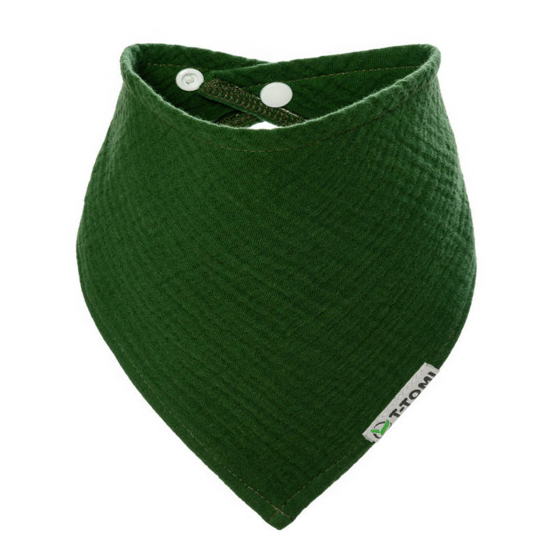 T-TOMI Muslin bib Olive