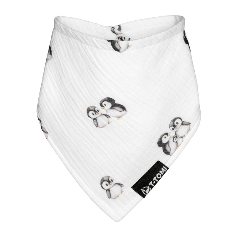 T-TOMI Muslin bib Penguin