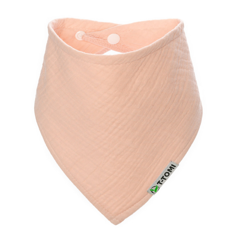 T-TOMI Muslin bib Pink