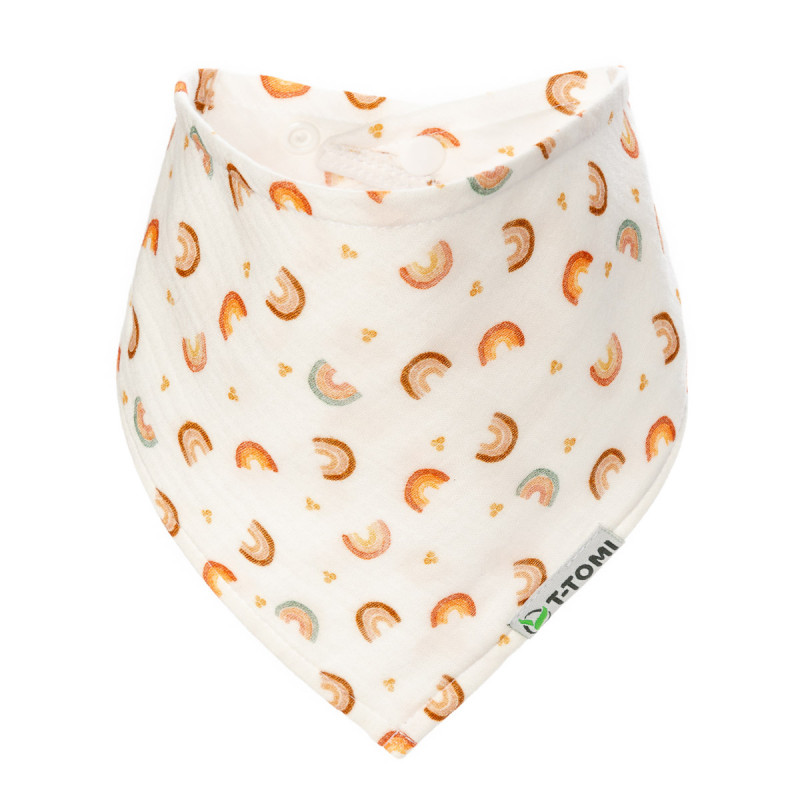 T-TOMI Muslin bib Rainbow
