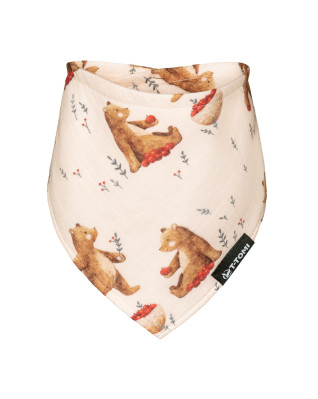 T-TOMI Muslin bib Very beary