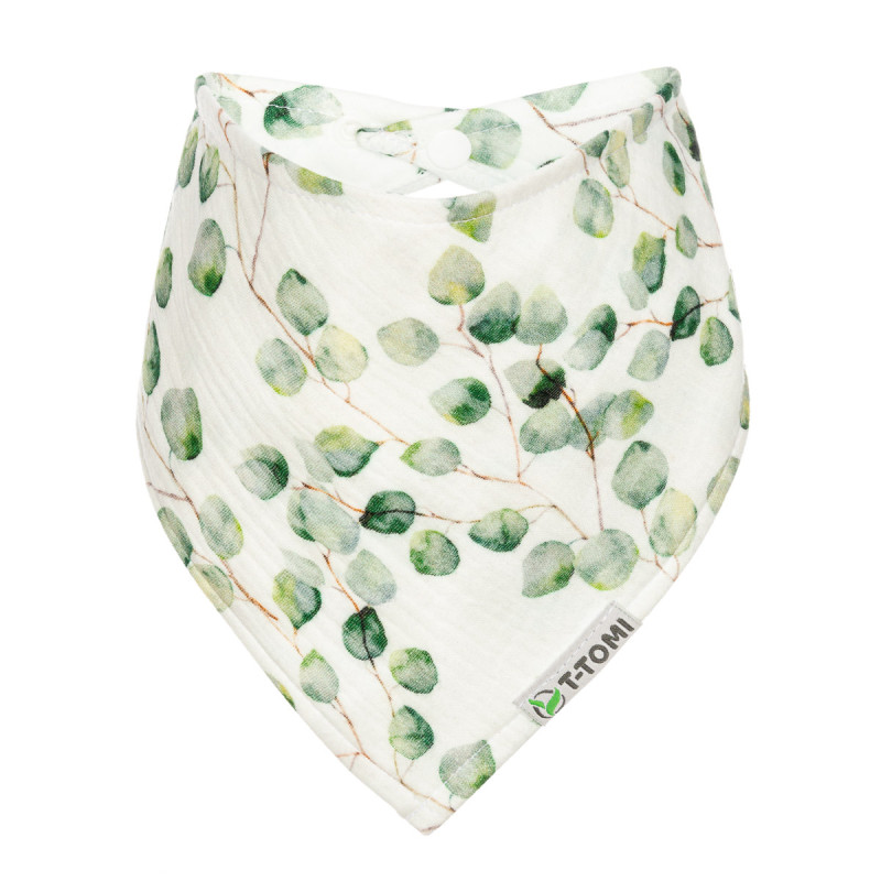 T-TOMI Muslin bib Eucalyptus