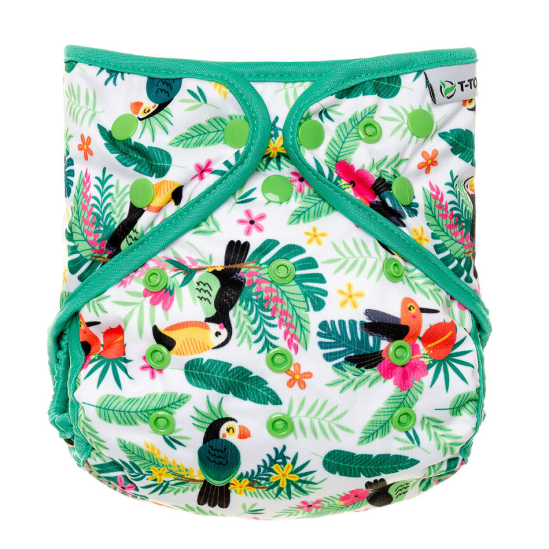 T-TOMI Diaper cover Parrots