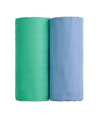 T-TOMI Cloth towels TETRA EXCLUSIVE COLLECTION Blue + Green