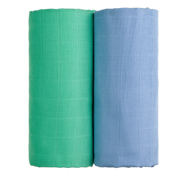 T-TOMI Cloth towels TETRA EXCLUSIVE COLLECTION Blue + Green
