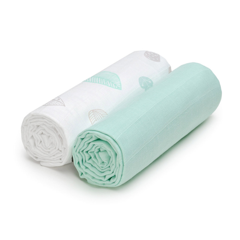 T-TOMI Cloth towels TETRA EXCLUSIVE COLLECTION Mint leafs