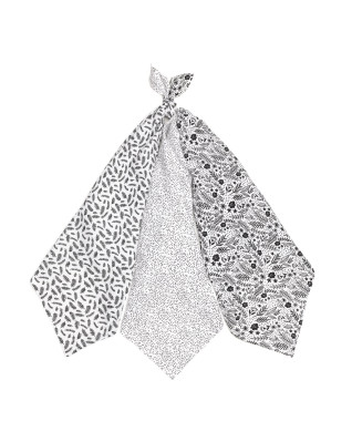 T-TOMI Cloth diapers TETRA HIGH QUALITY Black flowers