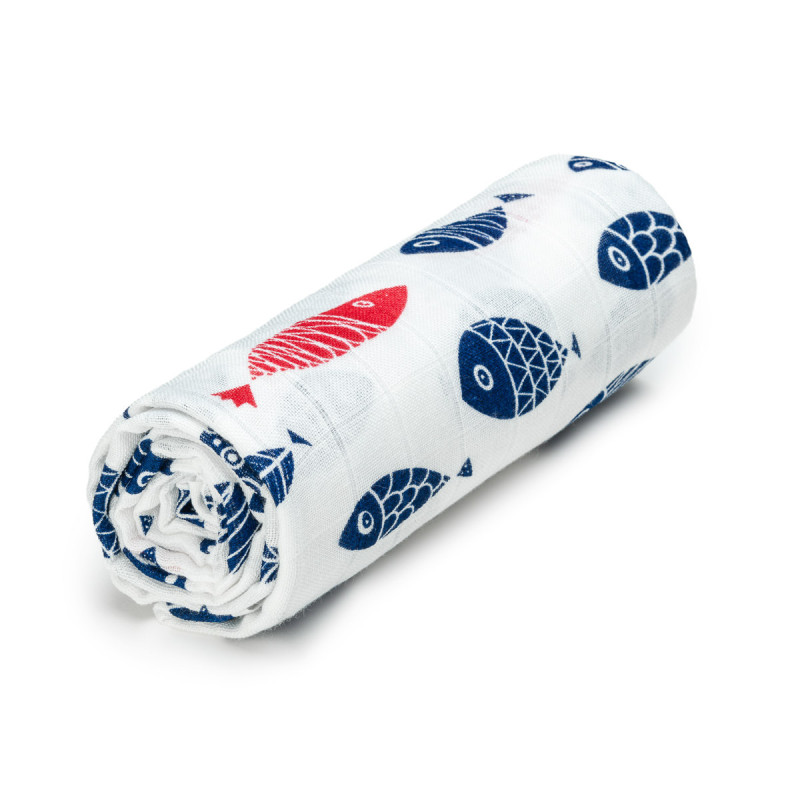 T-TOMI Big bamboo towel Fish
