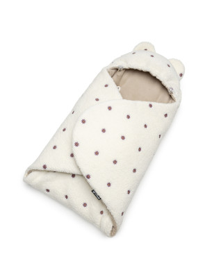 T-TOMI Wrapper TEDDY Cream flowers