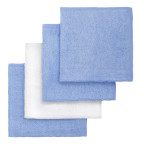 T-TOMI Bamboo baby washcloths Blue