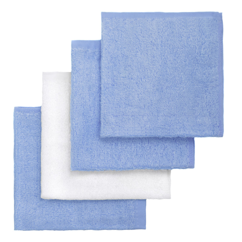 T-TOMI Bamboo baby washcloths Blue