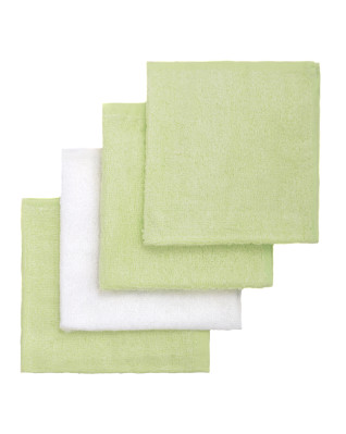 T-TOMI Bamboo baby washcloths Green